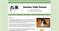 Desktop Screenshot of cascadecollierescue.org