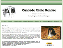 Tablet Screenshot of cascadecollierescue.org
